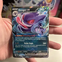 Gengar Ex Double Rare 104/162 Temporal Forces Pokemon TCG Card - Image 4