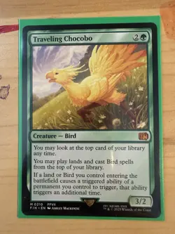 Magic: The Gathering Traveling Chocobo #210 Final Fantasy Collectible Card - Image 1