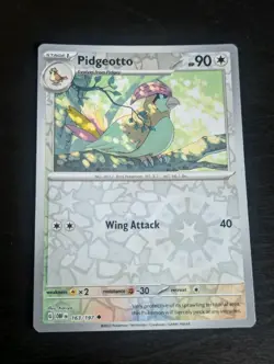 Pokemon Card Pidgeotto Obsidian Flames Reverse Holo 163/197 Near Mint - Image 1