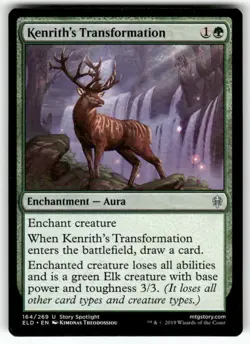 Kenrith's Transformation U Throne of Eldraine Normal 164 MTG NM - Image 1
