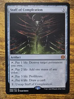 Staff of Compleation - Mythic - NM - Phyrexia: All Will Be One ⚔B&B - Image 1