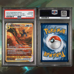 2023 POKEMON SWSH CROWN ZENITH #GG68 FULL ART/ORIGIN FORME DIALGA VSTAR PSA 10 - Image 2