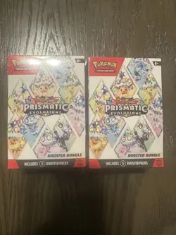 Pokemon Scarlet & Violet Prismatic Evolutions Booster Bundle Factory Sealed - Image 1