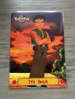 Topps Series 1999 TV Animation BROCK TV4 Pokemon Character - Image 1