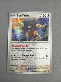 Pokemon TCG * SV Obsidian Flames * 174/197 Bouffalant REVERSE HOLO Uncommon * NM - Image 1
