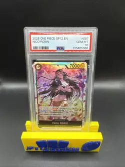 2025 One Piece Legacy Of The Master OP12 Nico Robin #087 Foil SR PSA 10 - Image 1