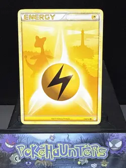 Pokemon Card Ampharos Lightning Energy 118/123 HGSS Near Mint - Image 1