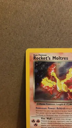 Rocket's Moltres Gym Heroes 12/132 Rare Holo LP - ungraded Pokemon Card - Image 3