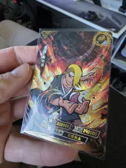 KaYou Naruto TCG CCG Trading Card Deidara super rare box hit NR-BP-002 8.4 - Image 1