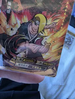 KaYou Naruto TCG CCG Trading Card Deidara super rare box hit NR-BP-002 8.4 - Image 2