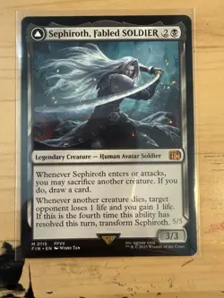 Sephiroth Fabled Soldier #115 Final Fantasy Magic the Gathering - Image 1