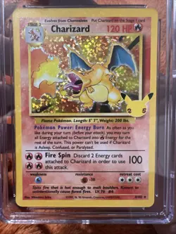 Charizard Pokemon 2021 Celebrations Classic Coll. 4/102 Base Set Holo GEM MT 10 - Image 3
