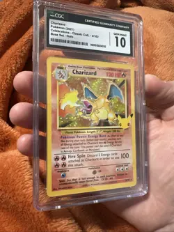 Charizard Pokemon 2021 Celebrations Classic Coll. 4/102 Base Set Holo GEM MT 10 - Image 4