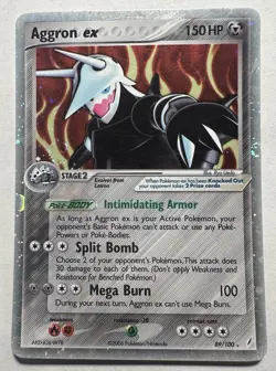 Aggron EX 89/100 Crystal Guardians Holo LP Pokemon TCG 2006 - Image 1