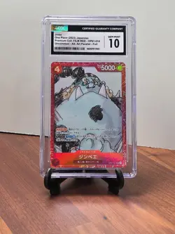 2023 ONE PIECE CCG JAPANESE JINBE FILM RED ALT ART OP01-014 CGC 10 7051 - Image 1