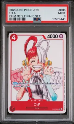 2023 ONE PIECE JAPANESE FILM RED: FINALE SET UTA #5 - PSA MINT 9 - Image 1