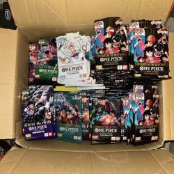One Piece TCG Bulk mixed sets massive bulk loads of packs x252 no SR OR ABOVE - Image 1