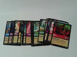 Disney Lorcana lot of 20 mixed nonfoil rare and super rare cards NM - Image 1