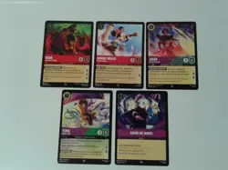 Disney Lorcana lot of 20 mixed nonfoil rare and super rare cards NM - Image 2