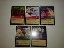 Disney Lorcana lot of 20 mixed nonfoil rare and super rare cards NM - Image 3