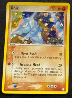 Onix 69/109 Team Rocket Returns Stamped Reverse Holo Pokemon Card 2004 LP - Image 1