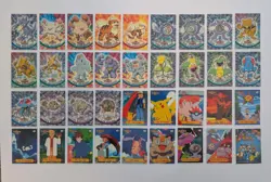 Pokemon Topps Cards Series 1 - Blue Logo COMPLETE SET - 90/90 - NM-MP - Image 4