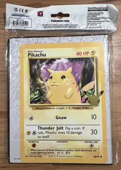 Celebrations 25th Anniversary JUMBO Card Binder + Pikachu Oversized NEW sealed - Image 2
