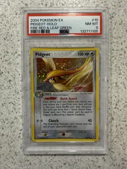 Pokemon TCG Pidgeot Fire Red & Leaf Green Holo PSA 8 - Image 1