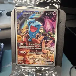 Pokemon TCG Team Rocket’s Wobbuffet SVP 203 Black Star Promo Sealed - Image 1
