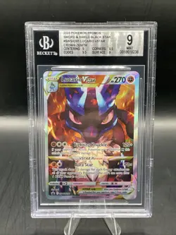 (US) BGS 9 Lucario VSTAR Pokemon TCG SWSH291 Sword & Shield Holo Promo English - Image 2