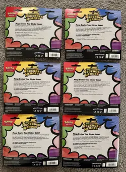 New! In Hand! Pokemon 🌟Ascended Heroes🌟 Tech Sticker Pack Lot Of 6 / 3 Of Each - Image 2