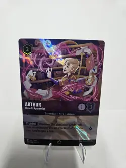 LORCANA ARTHUR WIZARD'S APPRENTICE ENCHANTED RISE OF THE FLOODBORN MINT UNPLAYED - Image 1