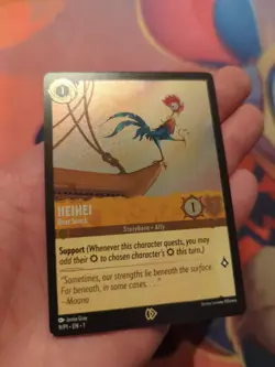 HeiHei Boat Snack 9/P1 Foil Promo Disney Lorcana First Chapter Organized Play - Image 3