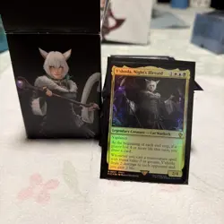 Mtg Final Fantasy Commander Deck Y'shtola, Nights Blessed Deck sleeved up! - Image 1