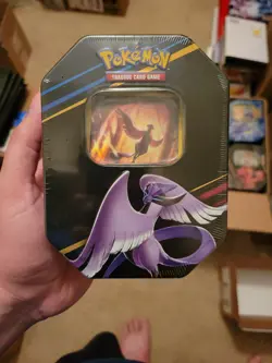 Crown Zenith Tin Galarian Articuno SWSH Pokemon TCG 4 Packs - Image 1