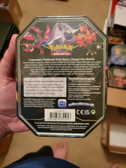 Crown Zenith Tin Galarian Articuno SWSH Pokemon TCG 4 Packs - Image 2