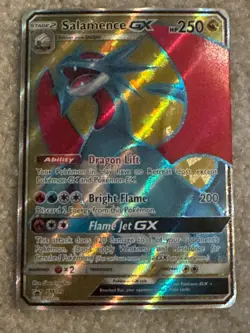 Salamence GX SM139 Full Art Black Star Promo Ultra Rare Holo Pokemon Card TCG - Image 1