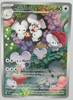 Pokemon Maushold 226/193 Paldea Evolved Illustration Rare Full Art Holo - Image 1