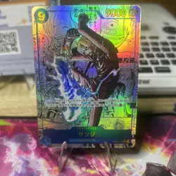 One Piece CCG Sanji OP06-119 Secret Rare Manga PRB02 Japanese Edition - Image 1