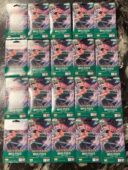 One Piece OP-12 Legacy of the Master Sleeved Booster Pack English TCG Lot of 20 - Image 1