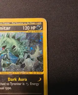 Pokemon Card-Tyranitar-29/165-Expedition- Holo-ENG-Played - Image 4