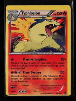 Typhlosion 20/162 Holo Rare Miscut XY - BREAKthrough Pokemon Card - Image 1