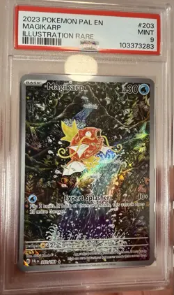 Pokemon TCG Magikarp Scarlet & Violet Paldea Evolved Holo Card 203/193 PSA 9 - Image 1