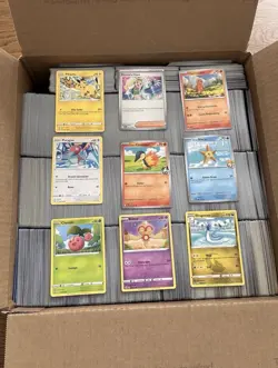 3,300+ (12.5 LBS) Pokemon TCG Common/Uncommon Bulk Card Lot - ALL NM - Image 1