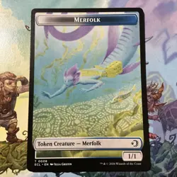 Merfolk / Shapeshifter Double-Sided Token - Lorwyn Eclipsed ECL - MTG - NM/M - Image 1