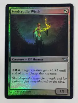 Seedcradle Witch Foil Shadowmoor LP Light Play MTG Magic The Gathering - Image 1