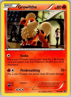 Growlithe 10/99 Common Next Destinies Pokemon NM - Image 1