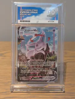 Pokemon TCG - Espeon VMAX #270 - Fusion Strike - ACE 10 Gem Mint - Image 3
