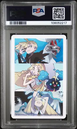 2017 POKEMON PLAYING CARDS LILLIE, GLADION & LUSAMINE KING OF HEARTS PSA 9 - Image 2