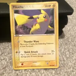 Pokemon Pikachu EX Holon Phantoms 78/110 Basic 50 HP Lightning TCG Card English - Image 1
